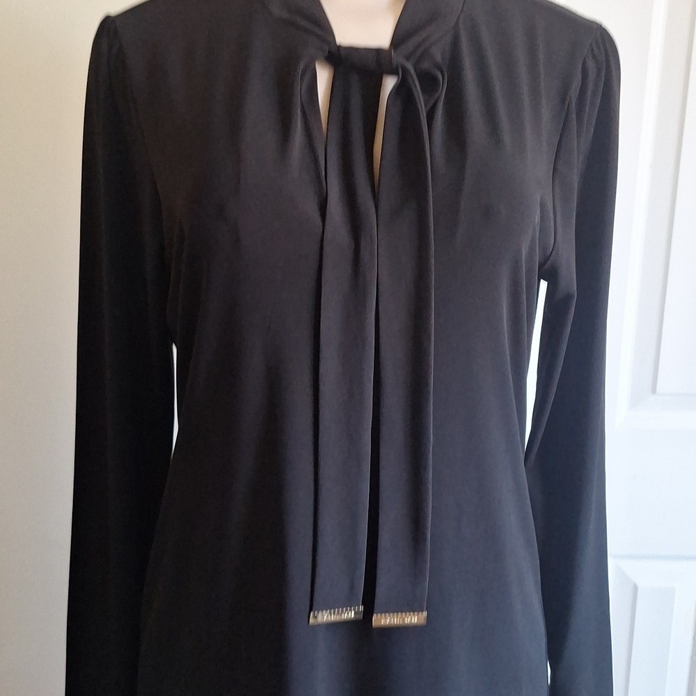 Michael Michael Kors Dress Black Long Sleeve Size M - Picture 2 of 8